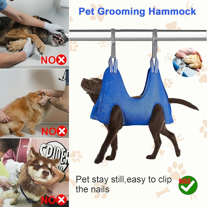 Hamaca para aseo de mascotas, colgante
